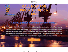 Tablet Screenshot of crane-certification-florida.com